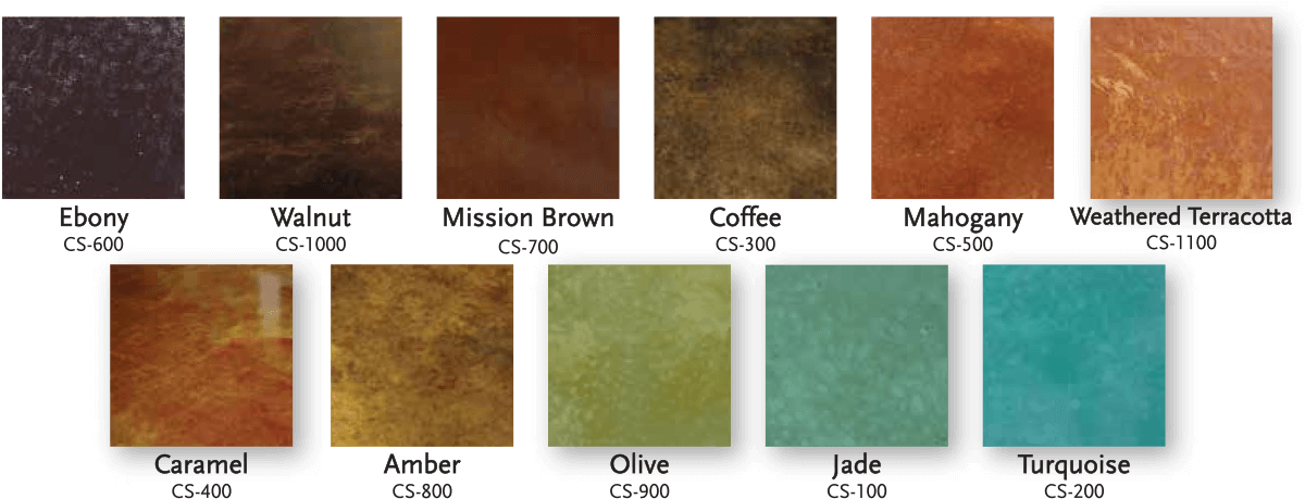 stained concrete patio colors